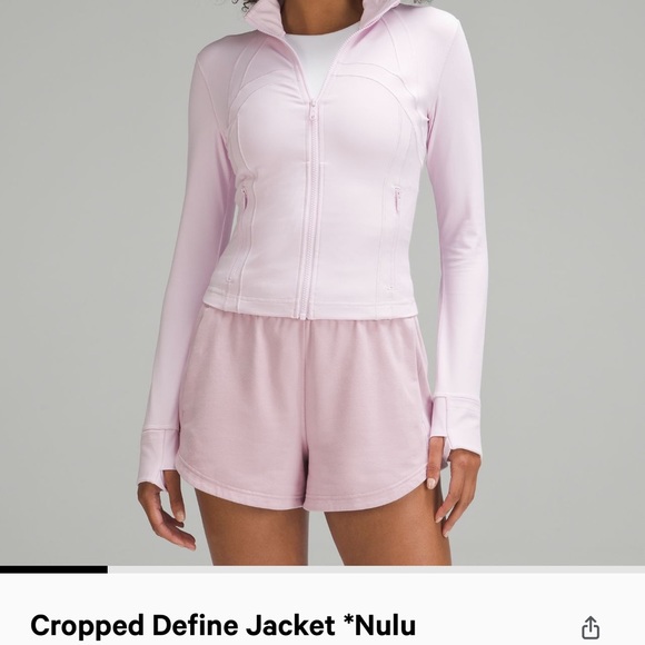 lululemon athletica Other - Cropped define lululemon jacket #nulu #pink #lululemon #lulupink